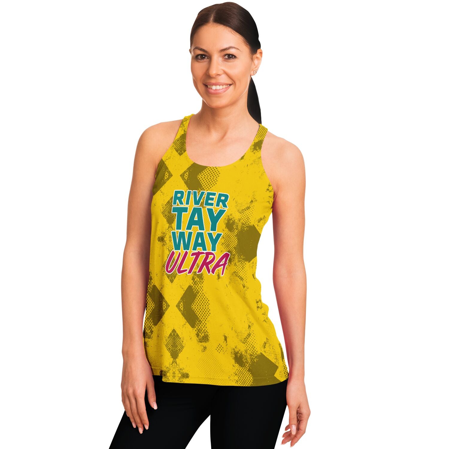River Tay Way Racerback Tank Top - Yellow