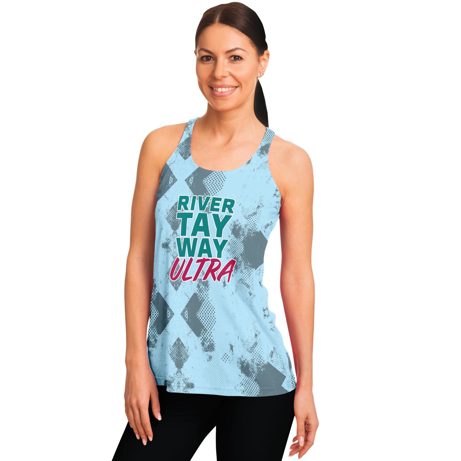 River Tay Way Racerback Tank Top - Blue